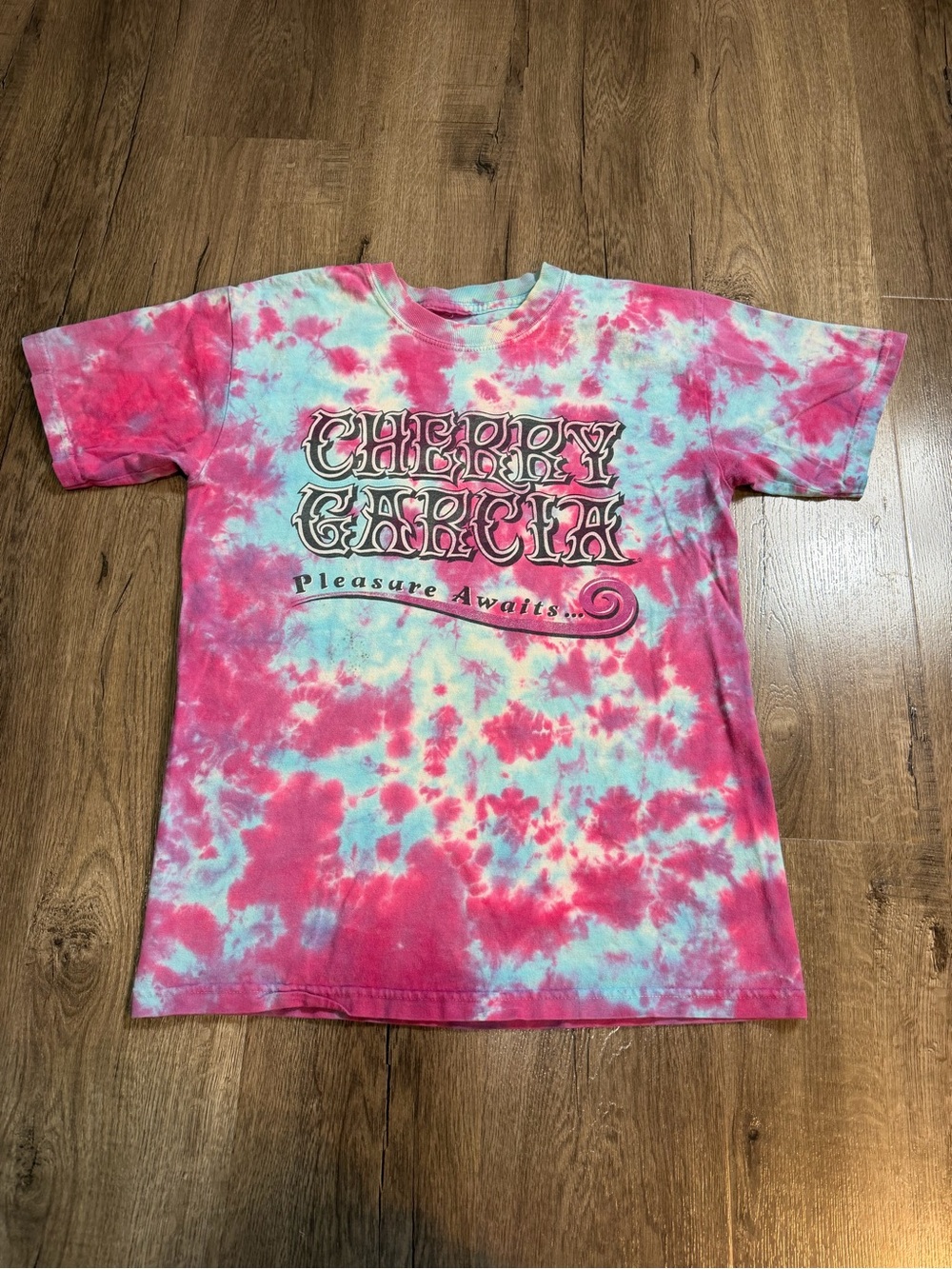 Cherry Garcia Tie-Dye T-Shirt - Pink & Light Blue